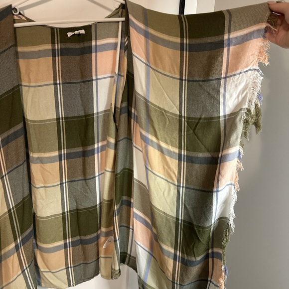 Plaid Open Front Kimono L/XL - Picture 3 of 5